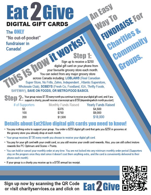 Eat2Give Flyer by Community Charity Services